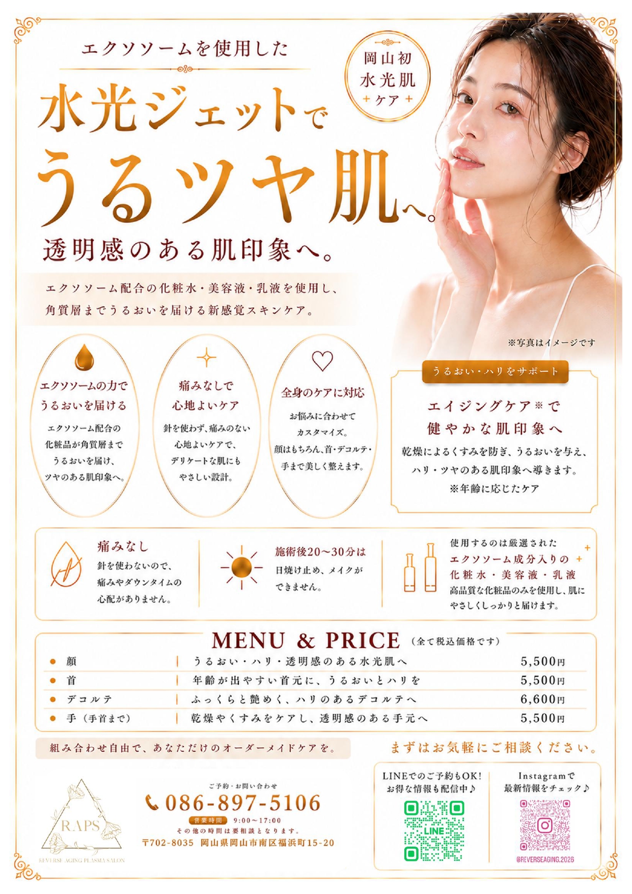 リバースエイジング プラズマサロン チラシ